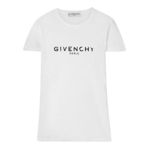 GOVENCHY distressed logo printed tee shirt